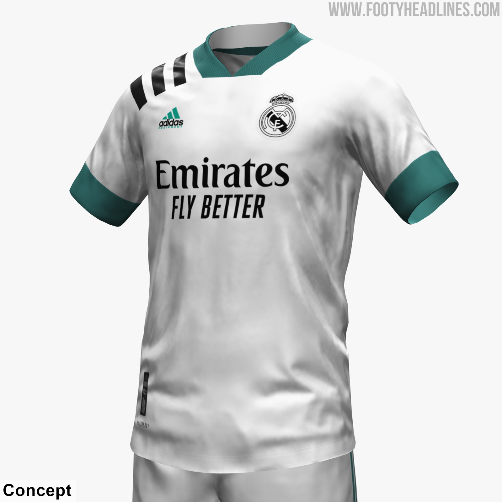 Adidas Real Madrid 21 22 EQT Third Concept Kit Footy Headlines